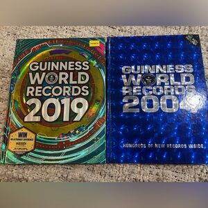Guinness World Records 2019 and 2004 Books